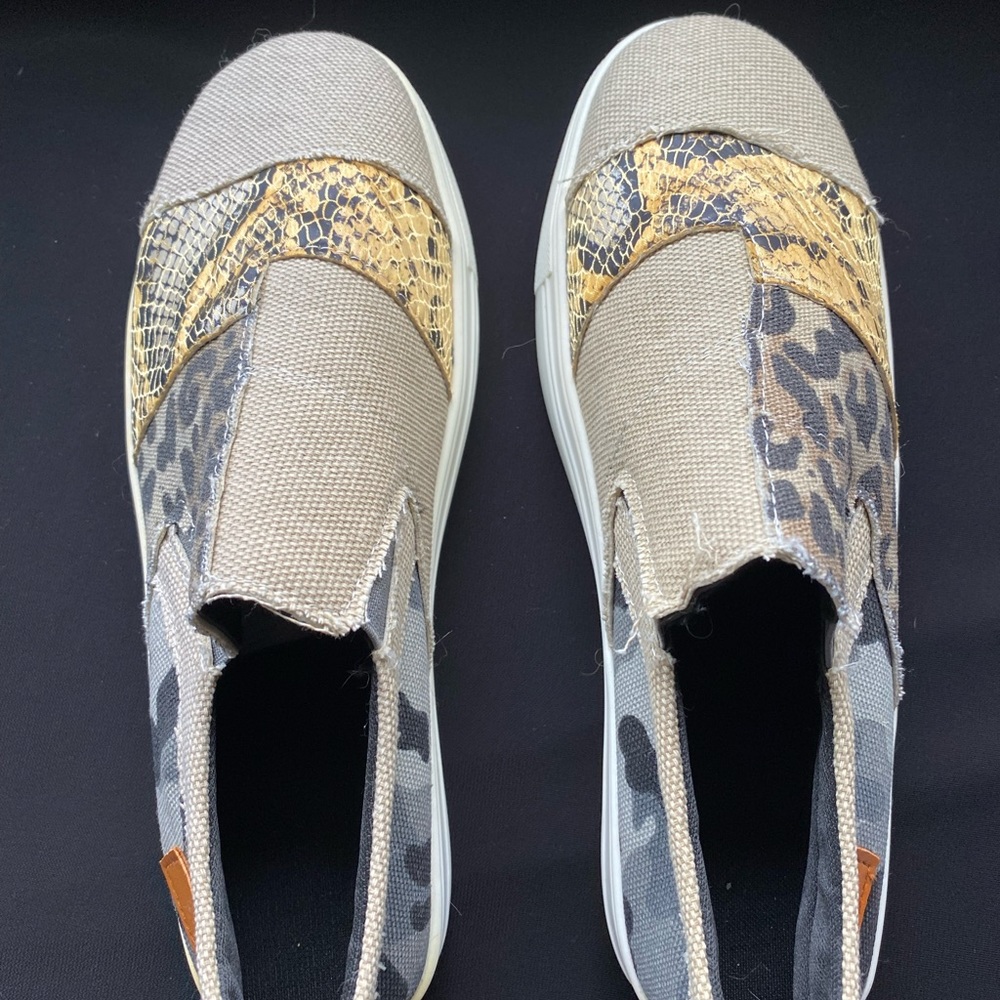 Canvas Multi-Print Shoes - Size 8